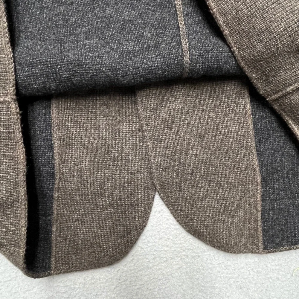 VTG Diesel Italy‎ Wool Knit Blazer Cardigan Jacket Brown Avant Garde Large